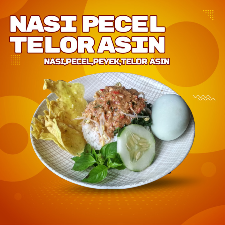 Nasi Pecel Telur Asin  Xtra Es Teh